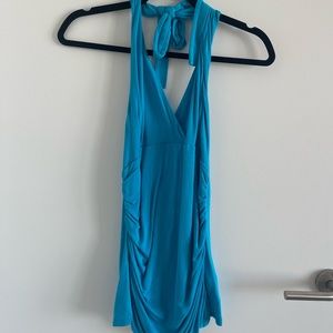 Patty Boutik, Blue halter v-neck size medium
